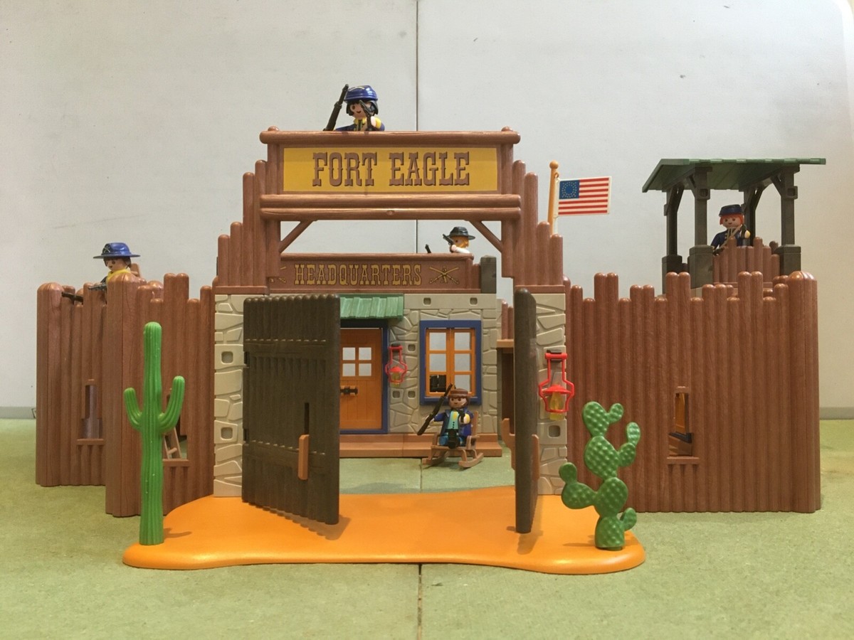 Lot X2 Petite Palissade Pour Fort Playmobil Western - Pièces D'occasion Pour Sets 3419, 3773...