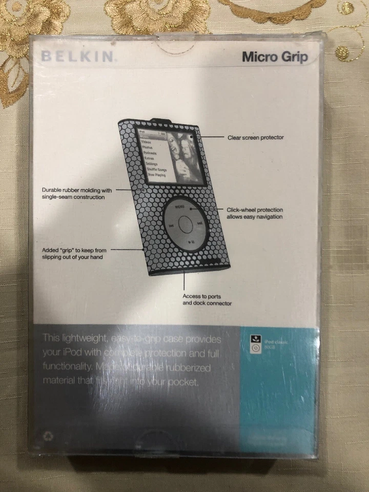 Micro empuñadura Belkin para iPod Classic 80 GB F8Z256 roja Foto 2 de 2