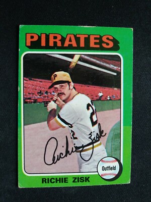 1975 Topps ''Mini'' Baseball Card # 77 Richie Zisk - Pittsburgh Pirates (VG/EX)