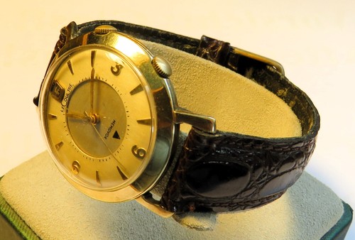 Orig. Henry Ford Jaeger LeCoultre Memovox Herren Armbanduhr Alarm Cal. 814 - Picture 3 of 14