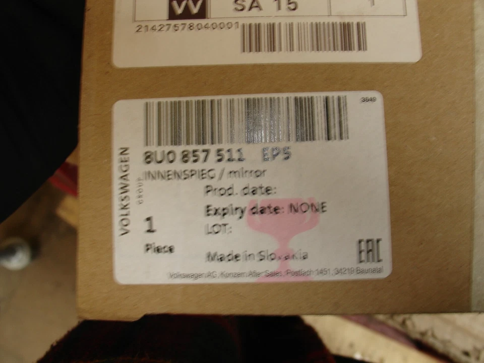 8U0857511EP5 Auto-Dimming Interior Mirror for Audi A3 / S3 (8V) - Image 2 of 2