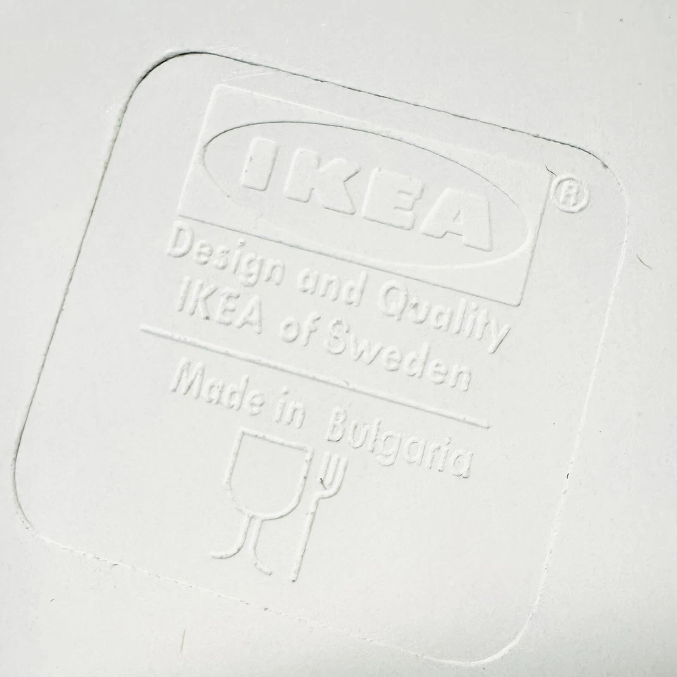 Bandeja Ikea BIRKELANGA Hoja Verde Flor Patrón Eslavo Rojo Amarillo Flores 13x13" Foto 4 de 4