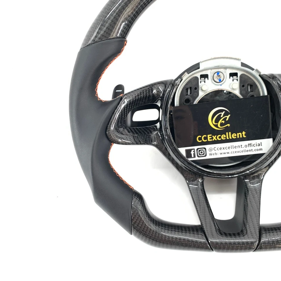 For McLaren 650S MP4-12C 570S 570GT 600LT 2015-2023 Carbon Fiber Steering Wheel - Imagem 2 de 4