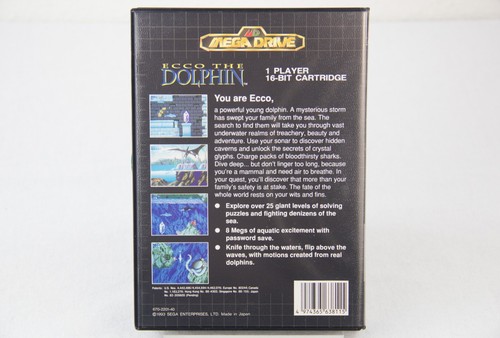 Ecco The Dolphin | Sega Mega Drive MD Genesis 1993 | Versión Asiática Rara Completa - Imagen 3 de 14