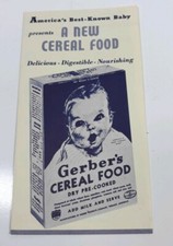 Gerber Baby Cereal Baby Food Advertisement 1939