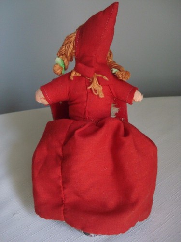 Vintage Topsy Turvy Little Red Riding Hood, Grandma, Wolf Cloth Doll - Picture 4 of 7