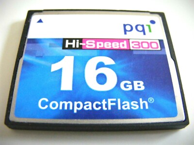 16GB Compact Flash Card HI-SPEED  ( 16 GB CF Karte ) PQI gebraucht