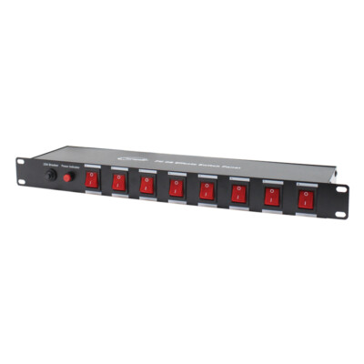 Transcension PC-08 Rack Schalttafel Kaltgeräte Steckdosen DJ DISCO Pack PC08