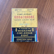 Vintage Cine Kodak Kodachrome Daylight Color Film 8mm 25ft Expired 1947