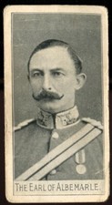 Tobacco Card, Adkin, SOLDIERS OF THE QUEEN PORTRAITS, 1901,Earl of Albemarle,#51