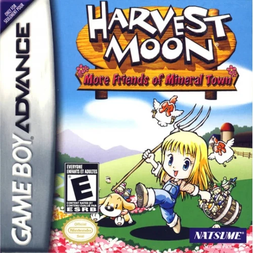 Harvest Moon More Friends of Mineral Town GBA Video Game Gameboy Advance 2005