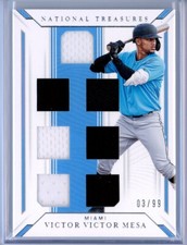 2019 Panini National Treasures Game Gear Materials Sevens Victor Victor Mesa /99