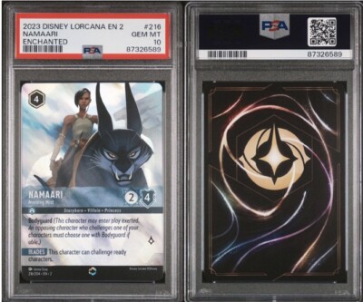 Disney Lorcana Rise Floodborn Namaari Enchanted Card *GEM MINT PSA 10* | eBay Disney Lorcana Rise Floodborn Namaari Enchanted Card *GEM MINT PSA 10* | eBay