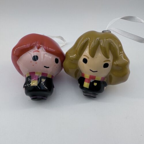 Harry Potter 2019 Hallmark Christmas Tree Ornaments, Set Of Two: Hermione & Ron - Picture 1 of 6