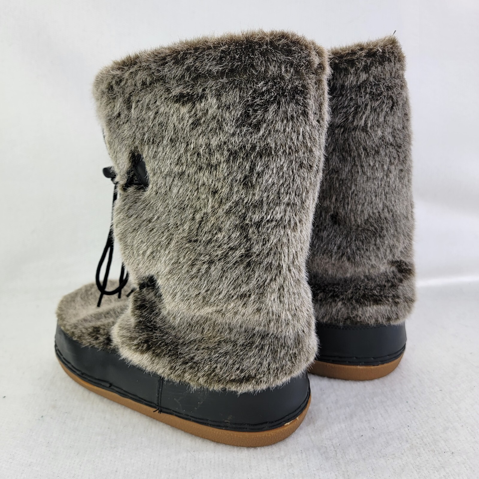 Kamik Moonlight Mid Calf Boots Women's 9 Gray Faux Fu… Gem