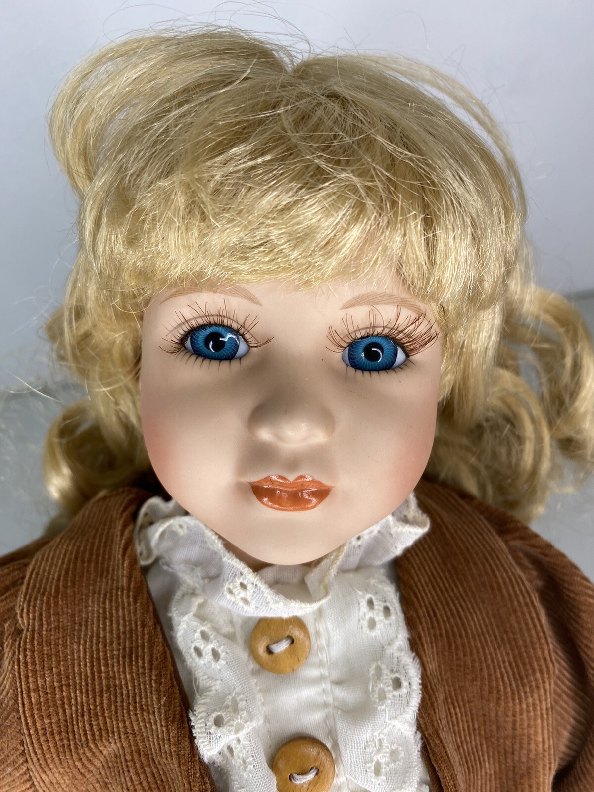 Wimbledon Collection Porcelain Doll Blonde Dress Blue Eyes BAMBI eBay
