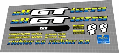 1993 GT Richter 8.0 decal set