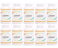 LifePharm Laminine Supplement 10 Lot x 30 Count (300 Capsules) SAVE $ EXP 7/2026