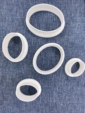 Oval Shape Polymer Clay Cutters Available in Different Sizes