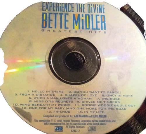 Experience the Divine Greatest Hits by Bette Midler (CD DISC ONLY)
