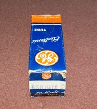 NOS GE 6SN7GTB Twin Triode Vacuum Tube Tested Excellent GR8 Audio Preamp Valve