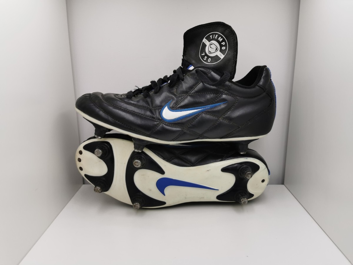 Nike Tiempo 750 SG Black Retro Football Boots Size US UK EUR