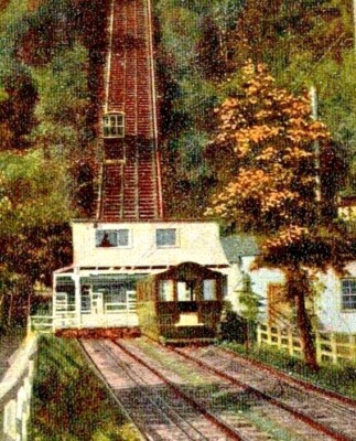 Postcard 1900's ELEVATOR/INCLINE Montreal Import Co, Canada showing Street Car
