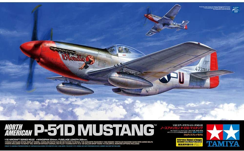 North American P-51D Mustang 1/32 Tamiya No.22 760488153994| eBay
