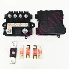 5-Way Fuse Box Car Marine Fuse Block Holder Indicator Waterproof DC 32V 25A-500A