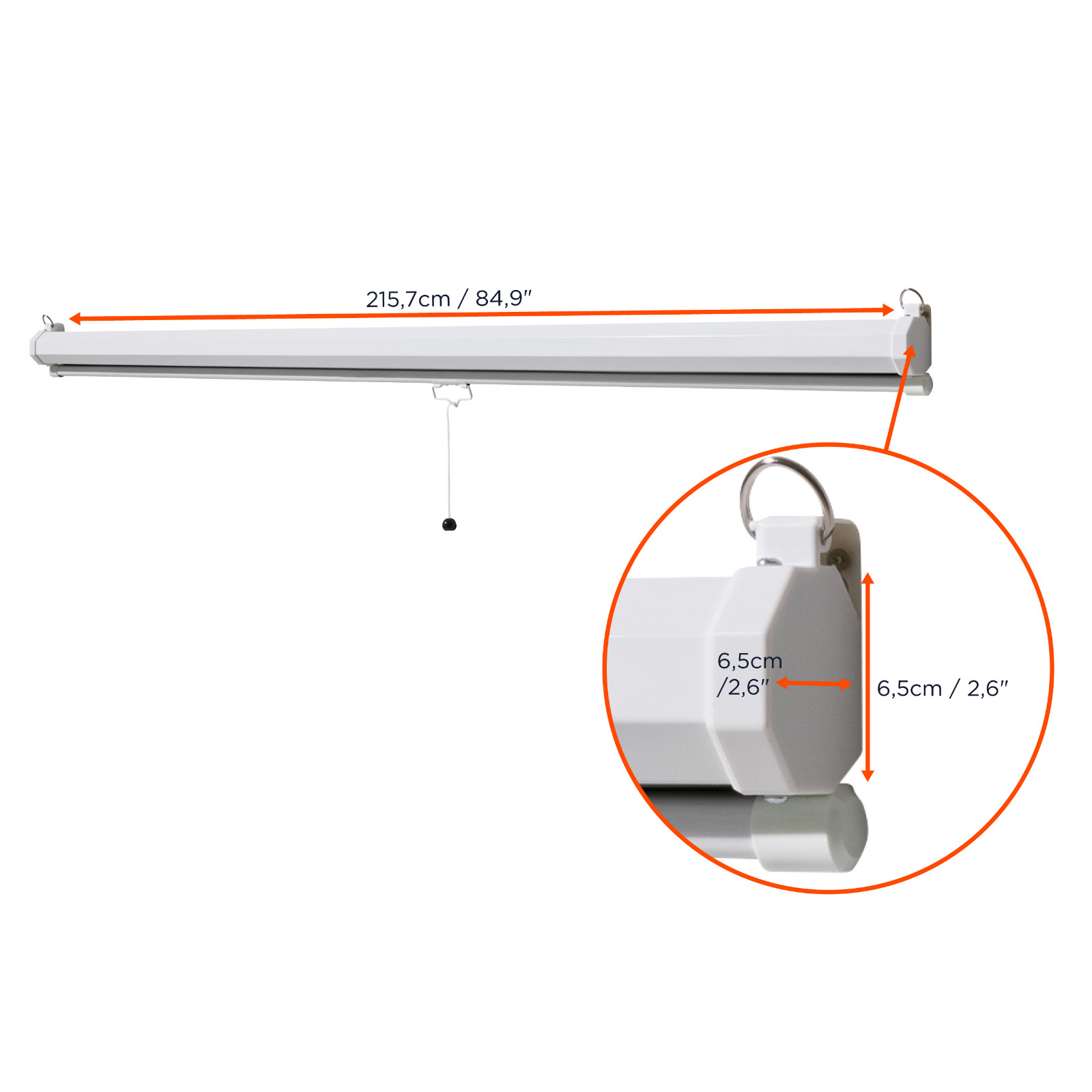 Thumbnail - Celexon Basic Manuell Ausziehbare Heimkino Business Rollo-leinwand