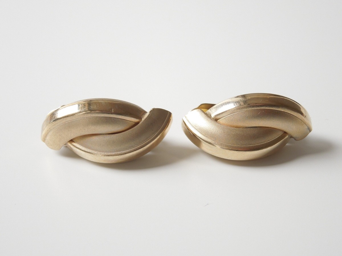 Ohrringe Ohrclips Modeschmuck Farbe Gold 13,8 g/3,2 x 1,5 cm