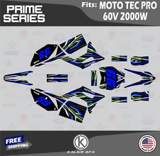 Graphics Kit for MotoTec Pro 60v (All Years) Prime Series - BLUE-SHIFT