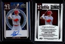 2023 Leaf Metal Baseball Noble Metal Prismatic Blue AUTO Sammy Stafura /9