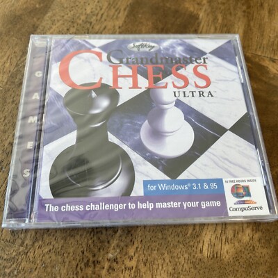 Softkey Grandmaster Chess Ultra Windows 3.1 95 PC CD Video Game - NEW SEALED