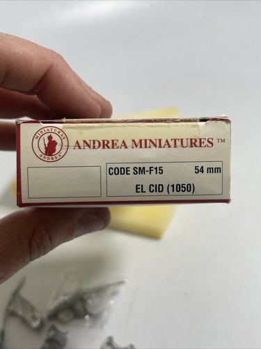 ANDREA MINIATURAS EL CID Caballeros Medievales SM-F15 1050 Nuevo En Caja España 1997 - Imagen 5 de 13