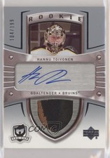 2005-06 Upper Deck The Cup Rookie 104/199 Hannu Toivonen #108 Patch Auto ch6