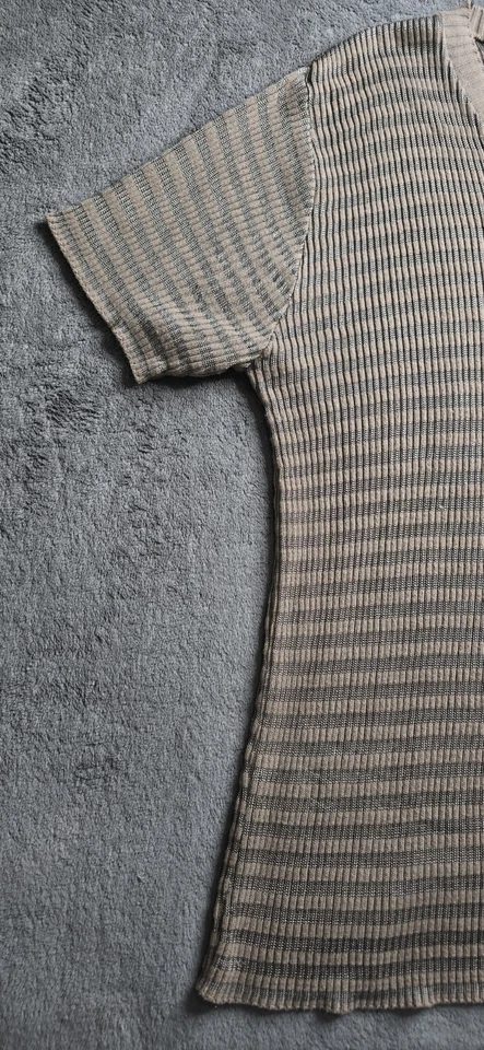 Camisa de Colección 525 America Ropa de Hombre Tostada 38" Pecho Elástica Informal Manga Corta  Foto 4 de 4