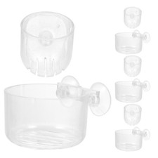 8 Pcs Fish Feeder Dish Shrimp Tank Accessories Aquatic Plant Pot