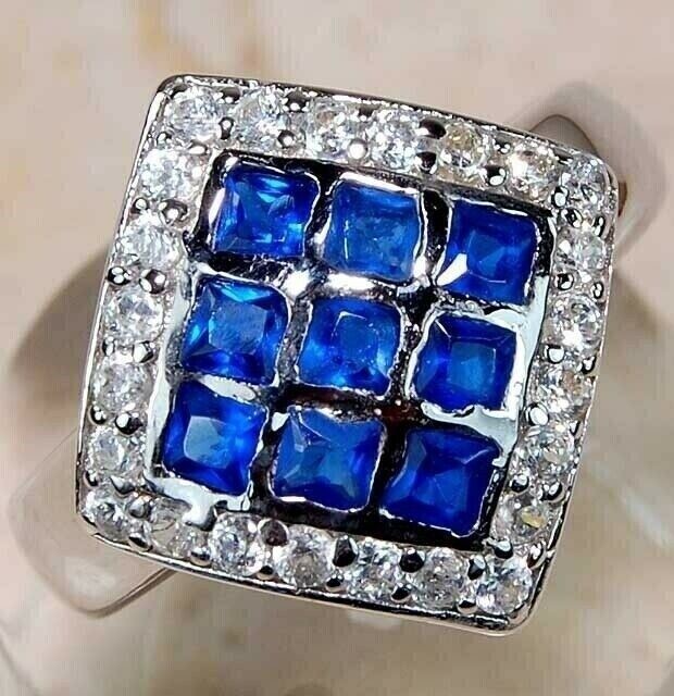 3CT Heat Treated Kyanite 925 Solid Sterling Silver Ring Sz 7 U3-7