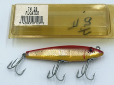 MirrOlure 7M28 Floater 4in Pink Yellow Gold Vintage Fishing Lure
