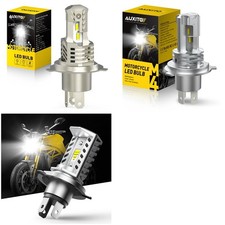 Motorcycle H4 9003 LED Headlight High Low Beam 6500K Bulb 24000LM All-in-1 P