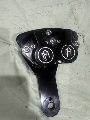 Performance Machine Rear Brake Caliper Black 0052-4001 Custom Softail Bracket