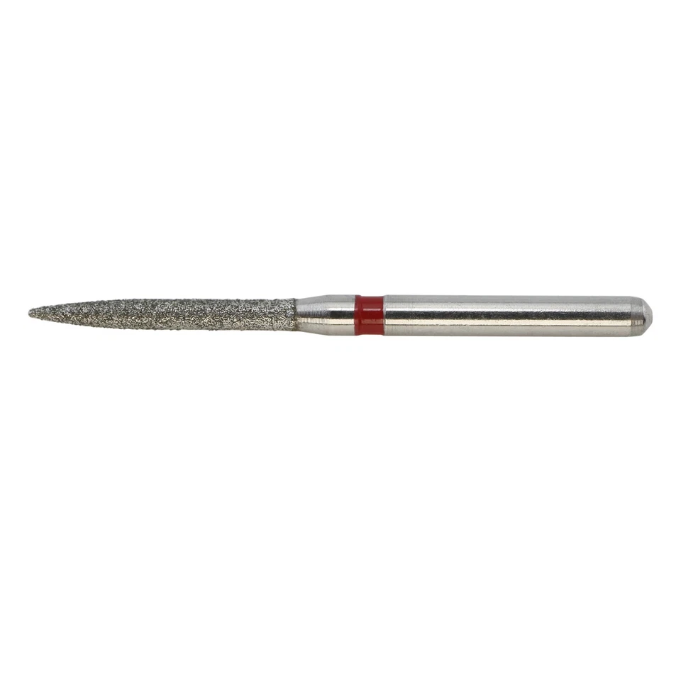Dental Diamond Burs FG Flame Diamond Bur Fine Grit Red 863/012F High Speed - Image 4 of 4