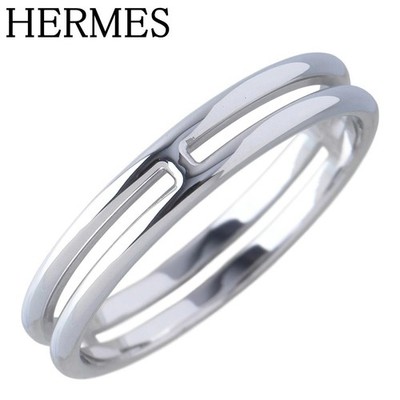 Hermes Ariane Ring 18K Weißgold Au750 US 7,75-8