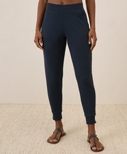 Pact Women's Airplane Jogger Pants Large Midnight Blue Comfortable Bottoms