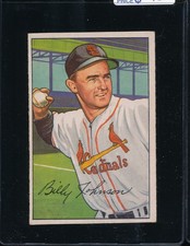 1952 Bowman Billy Johnson #122 - Cardinals - Ex+/ExMt - M2614