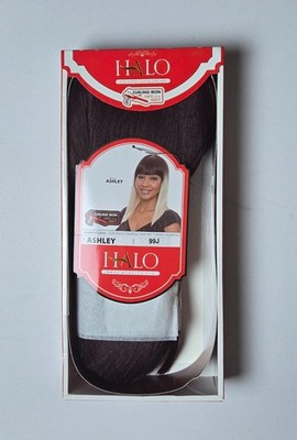 Halo 100%Human Hair Blend Straight wig Ashley 99J