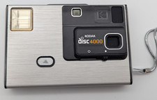 Kodak Disc 4000 Vintage Disc Film Camera with Kodak Case - Motor Working