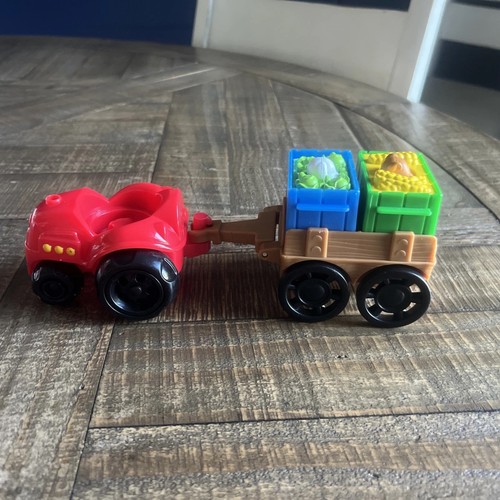 Fisher Price Little People Traktor mit Wagen und 2 Kastentieren animiert O - Bild 1 von 6
