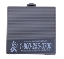 Gray Battery Cover Original Game Boy for Nintendo GB Replacement Door Sticker